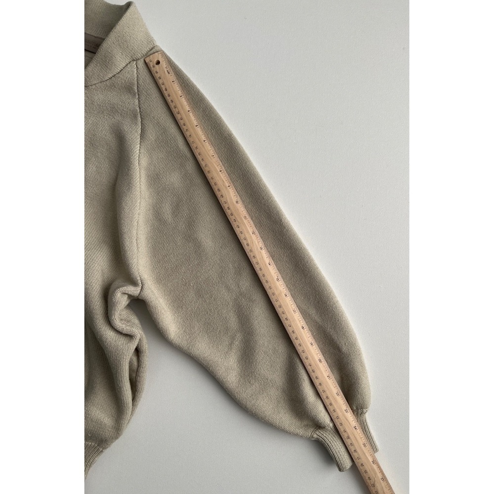 Fear of God Essentials Cardigan Womens XS Beige Zip Up Minimal Logo Cozy - Picture 6 of 13
